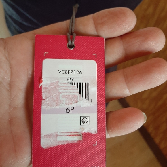 NWT Vince Camuto Gray Velvet Choker High Neck Sleeveless Formal Dress - Picture 4 of 7